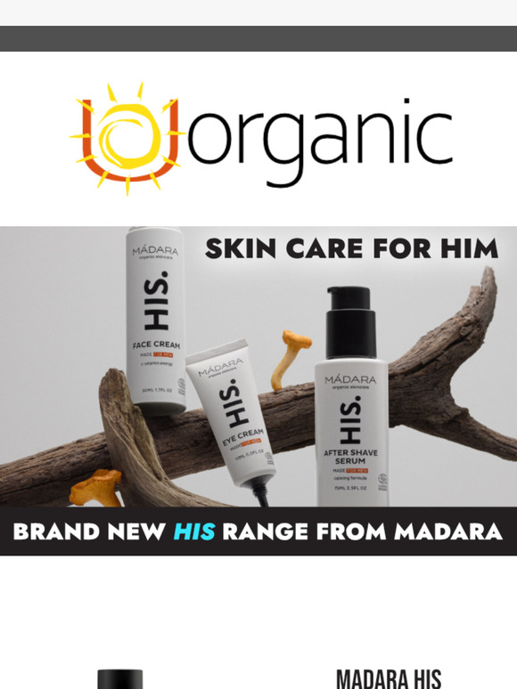 BRAND NEW: "His" Skin Care Range From MADARA For Men With UOrganic.co.uk.....