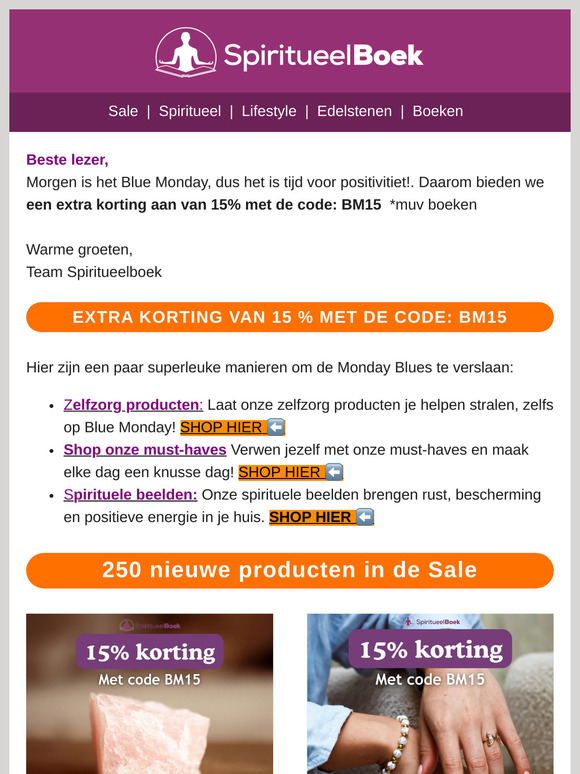 — —💙 Blue Monday Sale 15% korting!