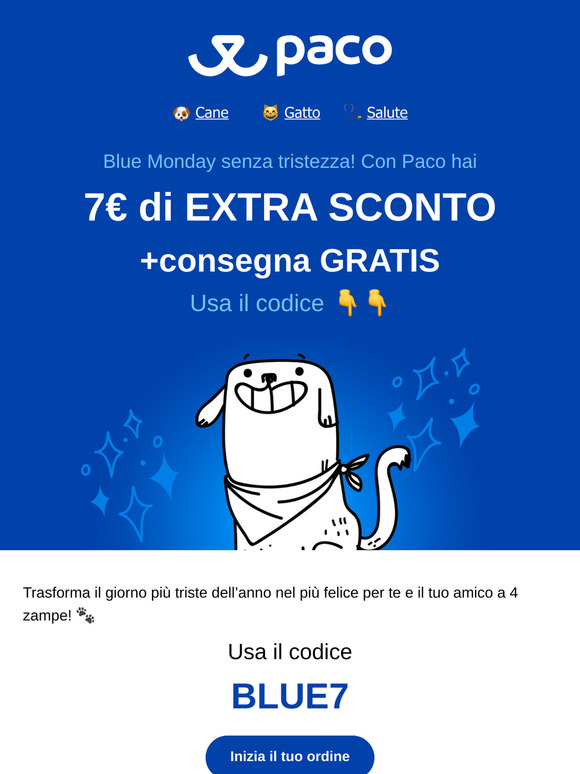 Blue Monday! 7€ di Extra Sconto con il codice...