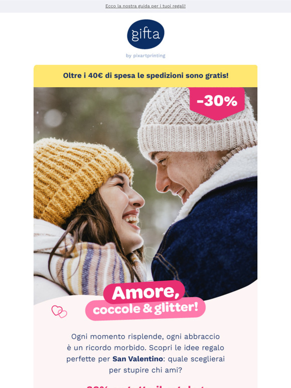 Regali di San Valentino #1! -30% con promocode!