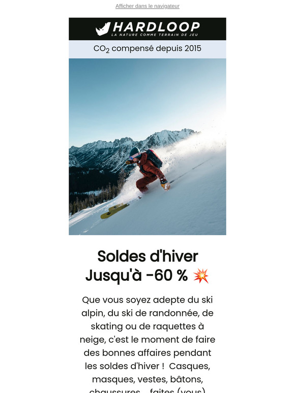 Soldes d'hiver | Jusqu'à -60 % sur l'univers Ski ⛷