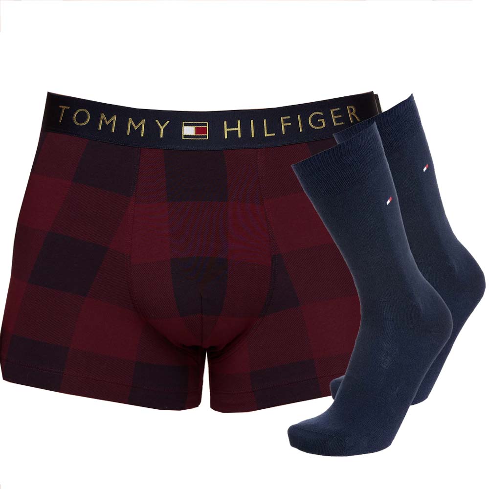 Tommy Hilfiger Boxershort & Socken Set - Rot