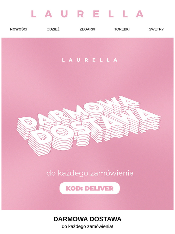 Darmowa dostawa na Twoje zamówienie! 🌸