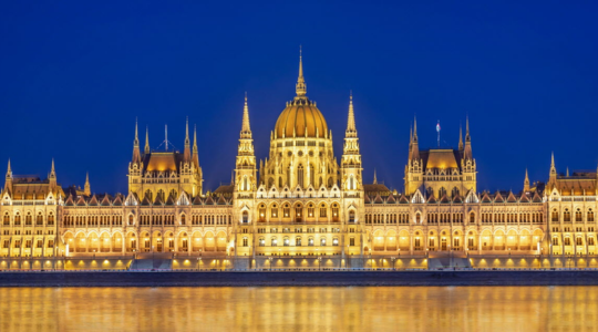 Le Nouvel An sur le Danube - Parlement à Budapest