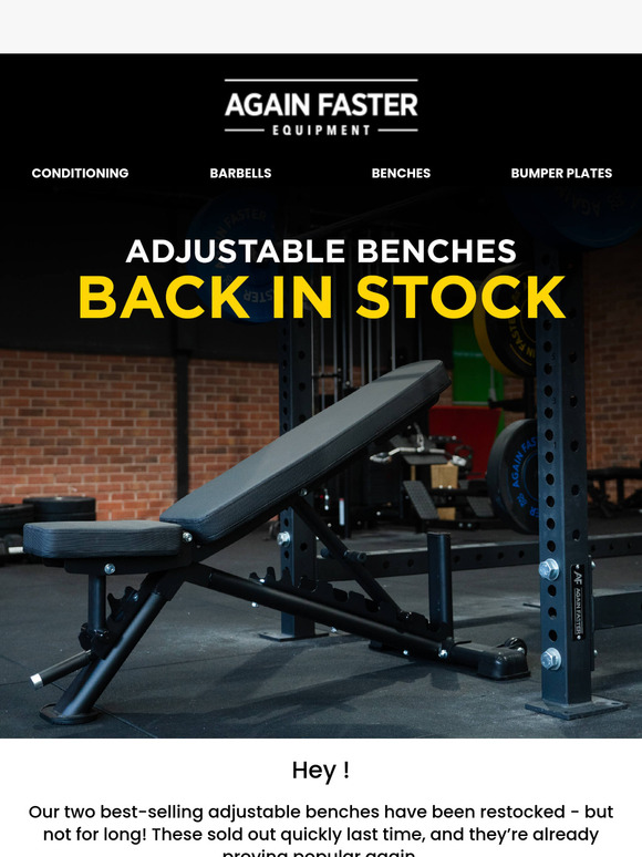 Back in Stock: The Bench You’ve Been Waiting For