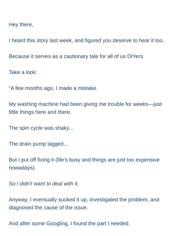 An appliance repair nightmare 📖