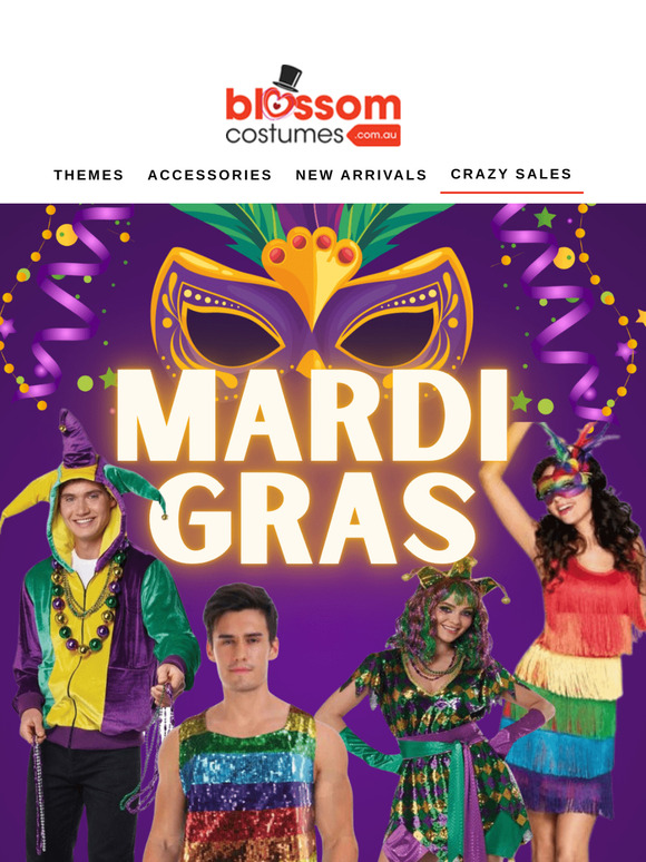 🌈 Steal the Show This Mardi Gras: Secure Your Look Early! 🎉