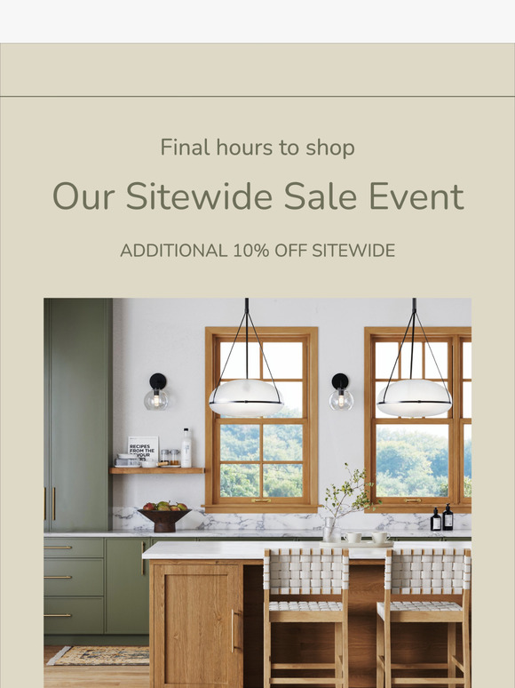 Final Hours to Save an EXTRA 10%! ⌛