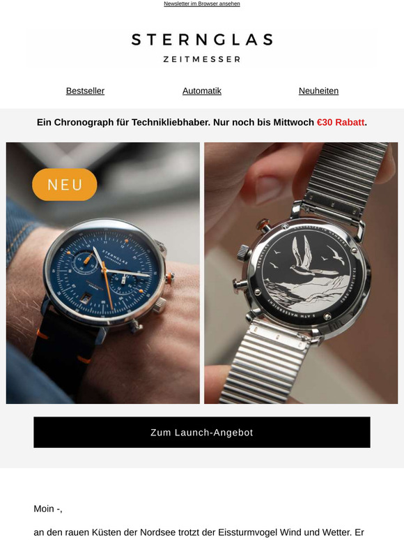 ❄️🐦 Inspiriert von der Küste: Hamburg Chrono Edition Küste