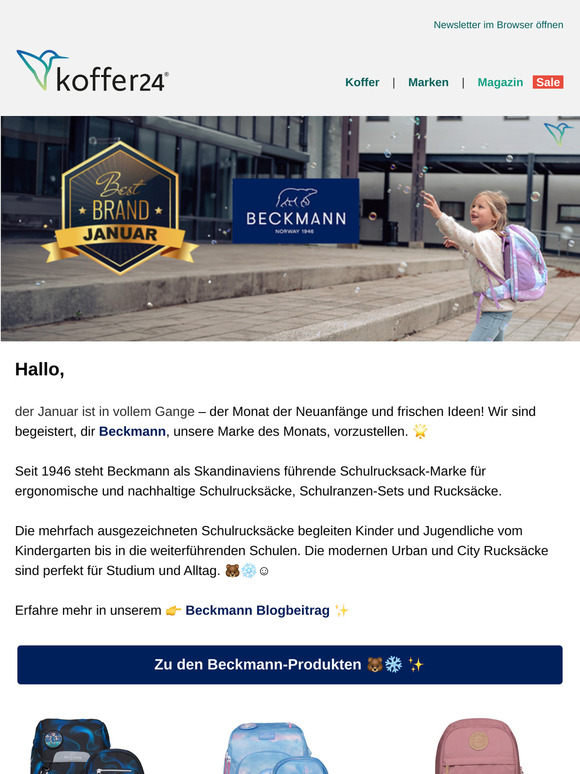 🏆 Entdecke unsere Marke des Monats - Beckmann 🐻‍❄️✨