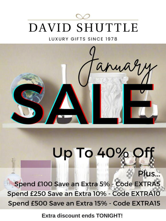 Save an EXTRA 15% On Top Of Sale Prices❗ ENDS TODAY ❗