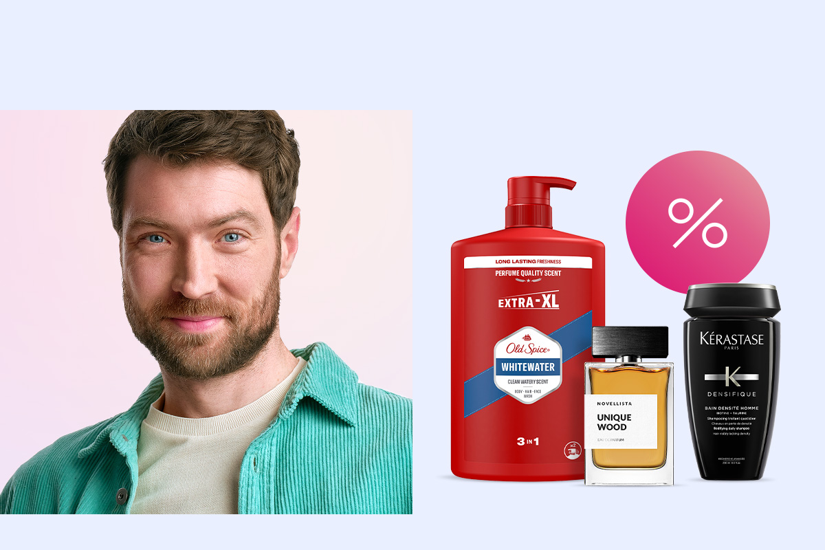 −15 % na produkty pre mužov