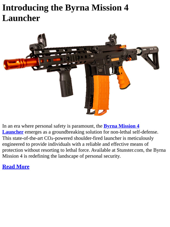 Introducing the Byrna Mission 4 Launcher