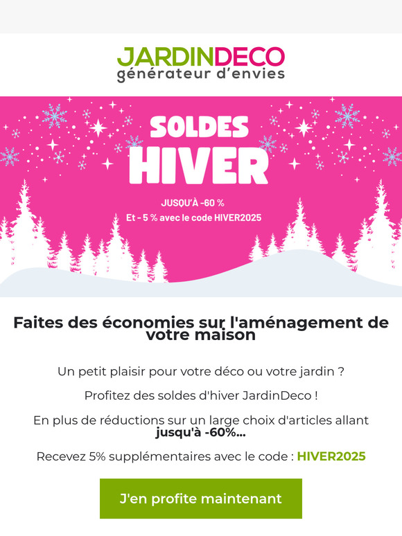 Pour votre maison : jusqu'à -60%