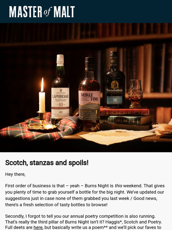 Burns Night Essentials + Poetry Competition