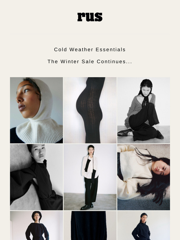 Cold Weather Essentials | The Winter sale continues