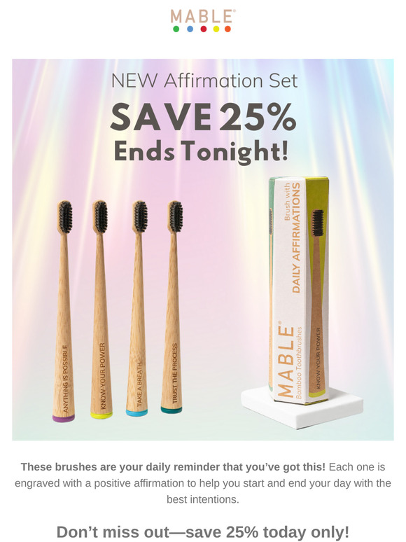 Final Hours: Grab 25% Off New Brushes Today! 🪥