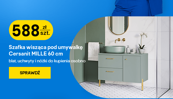Szafka wisząca pod umywalkę Cersanit MILLE 60 cm