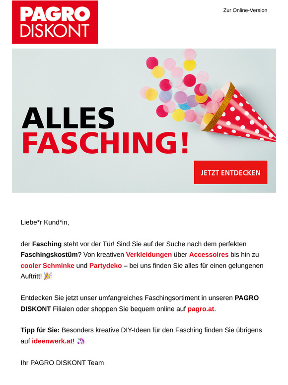 🎈 Lustige Masken & bunte Deko – jetzt alles für Fasching entdecken! 🥳