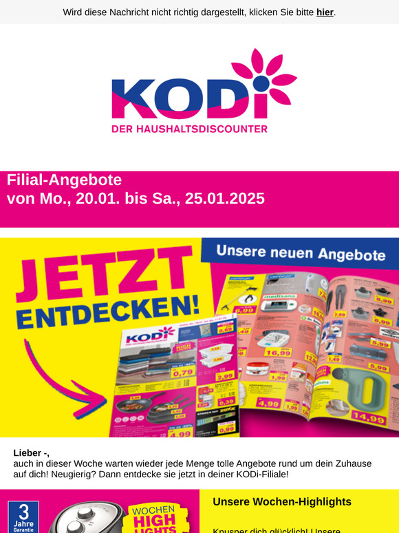 KODi-Angebote ab 20.01.