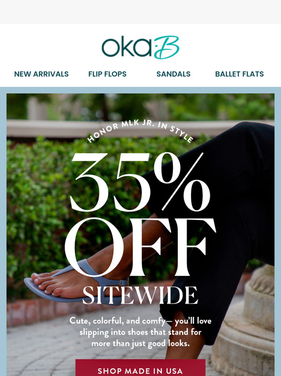 Oh, Say Can You Save? 35% Off Oka-B