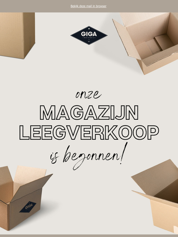 OP=OP! Bespaar groots tijdens onze Magazijn Leegverkoop!