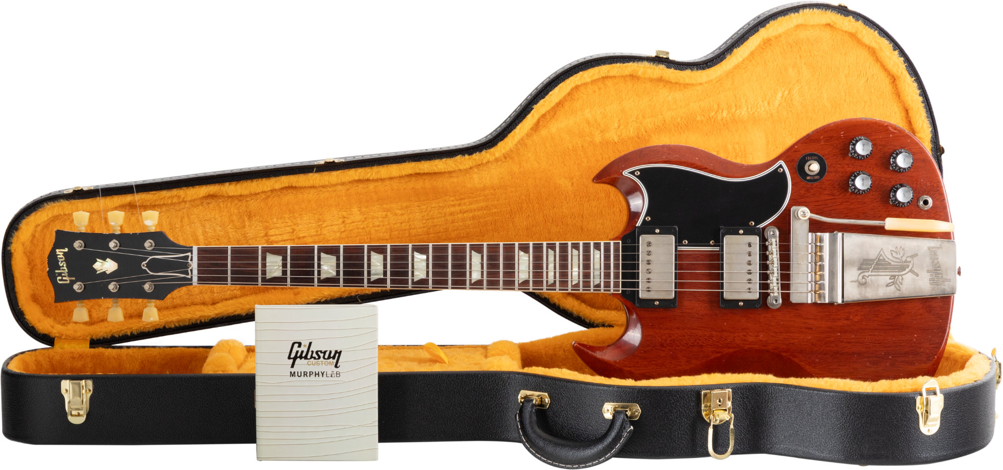 Gibson 1964 SG Standard with Maestro Vibrola Faded Cherry Heavy Aged