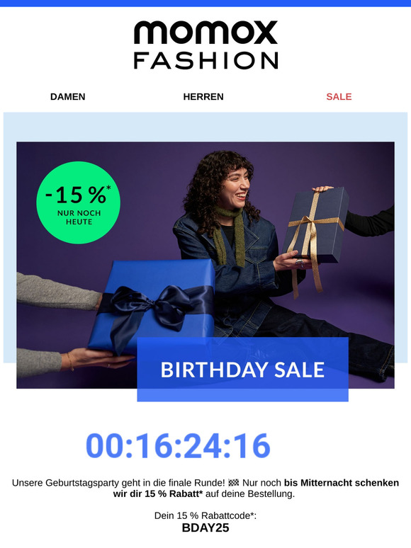 Oh oh, der Birthday Sale endet bald! 😳