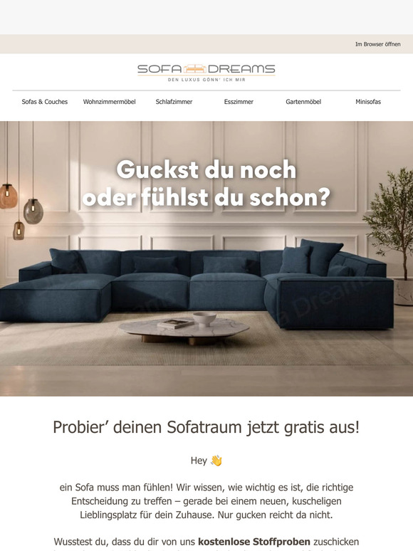 📦 Dein Sofa zum Anfassen! 🫂