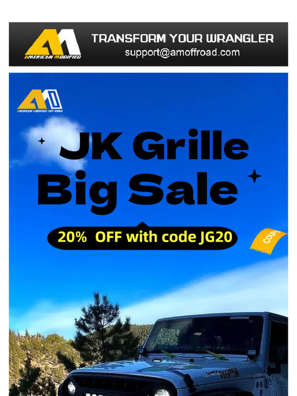 5 Types JK Grilles Limited-Time Promotion