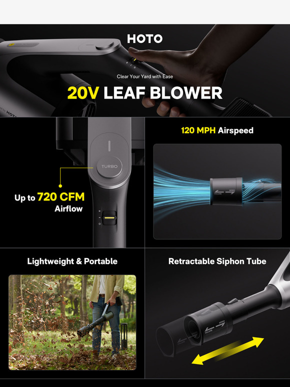 20V Portable & Rechargeable Leaf Blower🍃