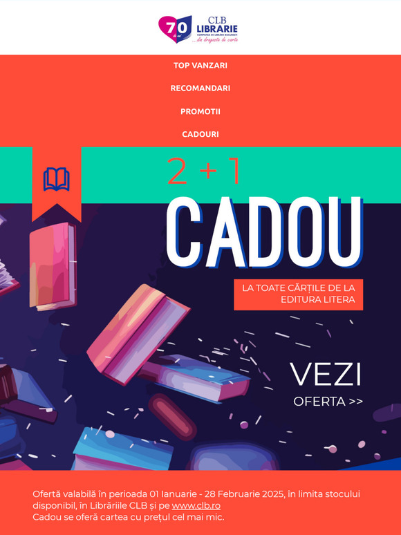 📚 3 carti la pret de 2 ✨ Reduceri la jucării 🎉 Bestsellers si recomandari