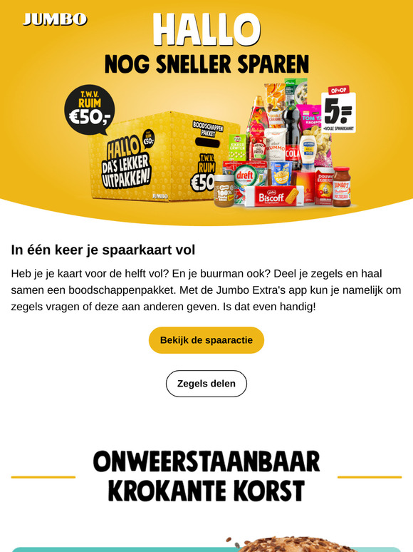 Sneller sparen voor je boodschappenpakket?