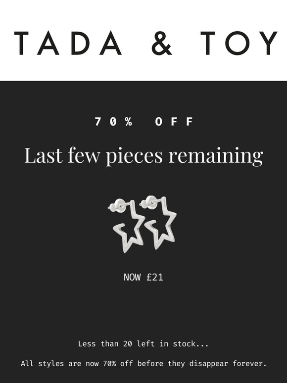 Star Hoops Are 70% Off!