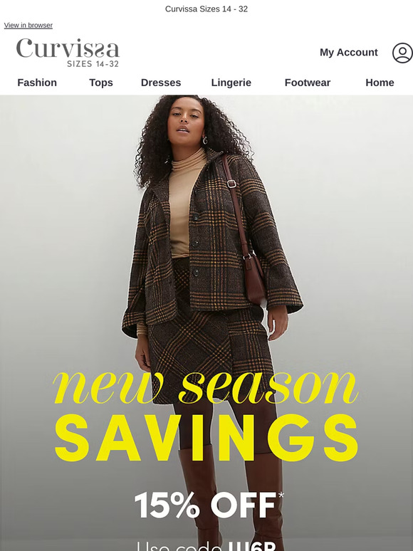15% off fashion & more. Don't miss it.