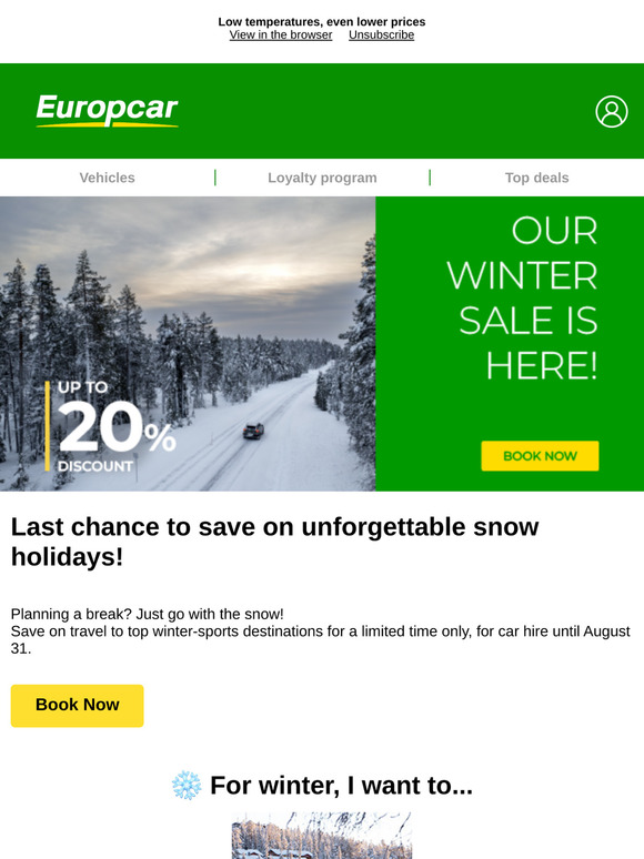 Don't miss out: 20% off action and thrills 🏂