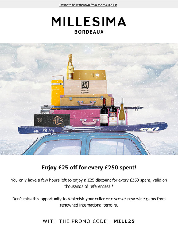 📢 £25 off for every £250 spent to start the year right!