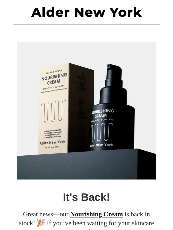 Nourishing Cream is Back in Stock!
