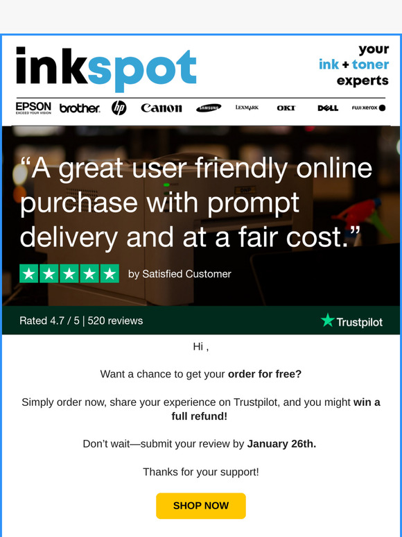 Order now for a 100% refund chance
