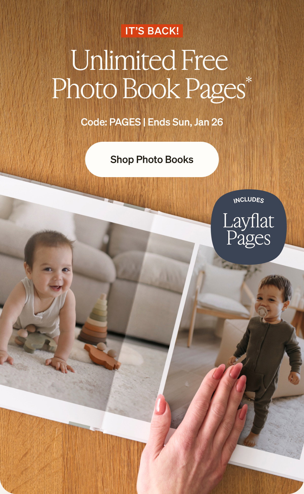 Unlimited Free Photo Book Pages + Up to 40% Off Almost Everything