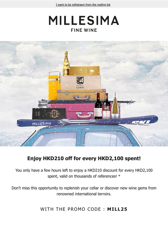 📢 HKD210 off for every HKD2,100 spent to start the year right!