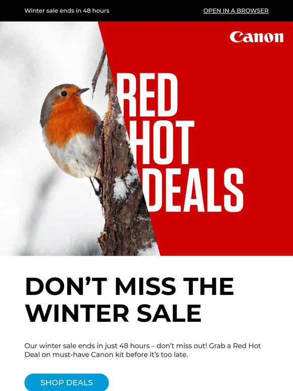 Red Hot Deals end soon – don’t miss out!