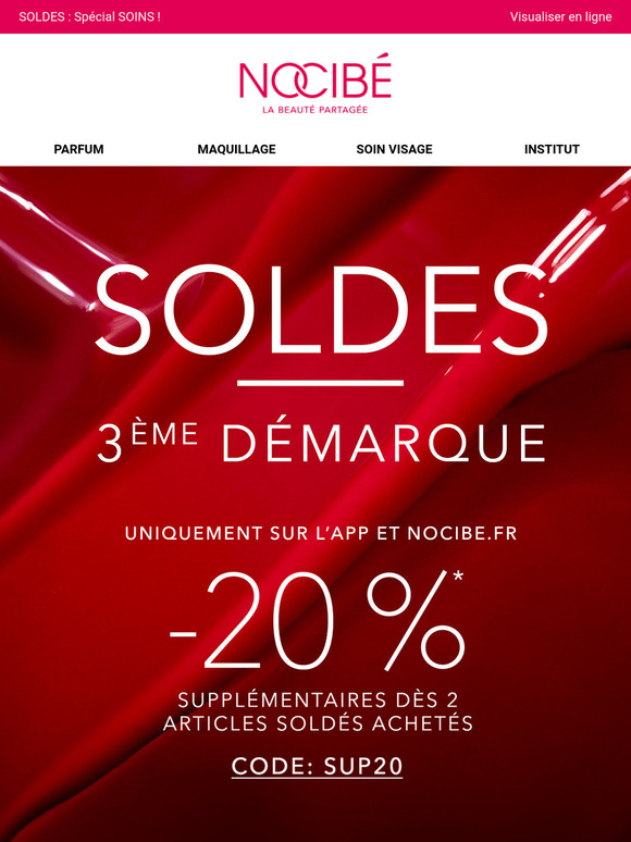 3ème Démarque sur les Soldes : -20% Sup.*