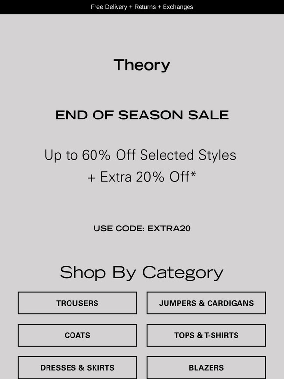 End Of Season Sale | Shop By Category