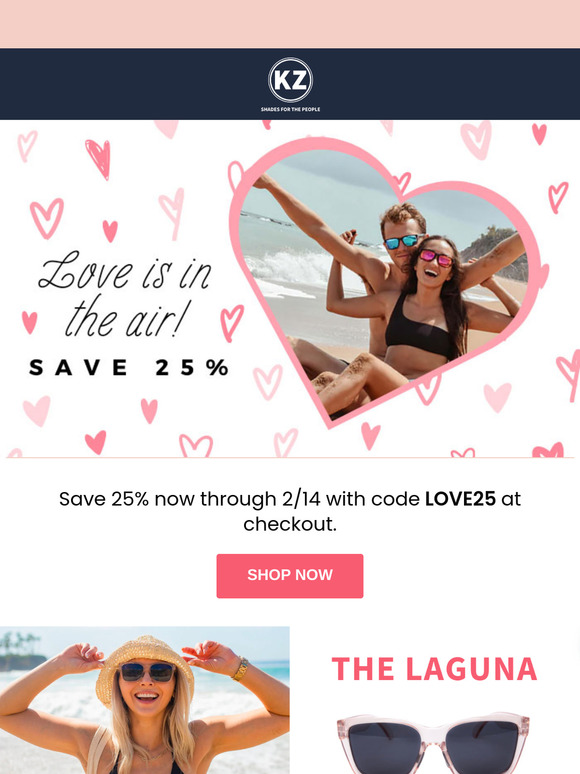 Love is in the air 💕 25% Off at KZ