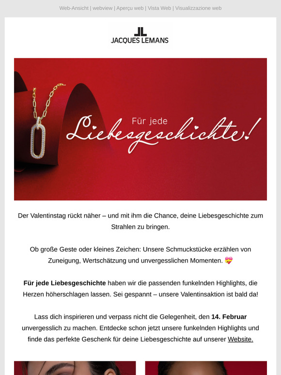 Für jede Liebesgeschichte: Der Valentinstag naht ❤