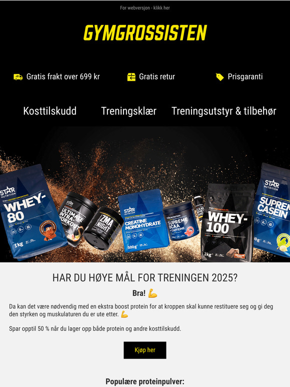 Opptil 50 % rabatt på kosttilskudd