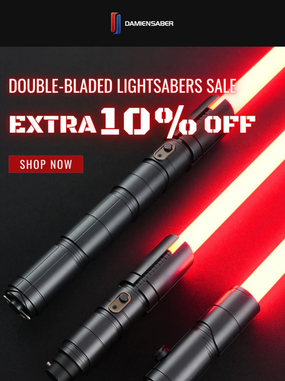 🎉New Year's Sale: Extra 10% Off for Double-bladed Lightsabers!