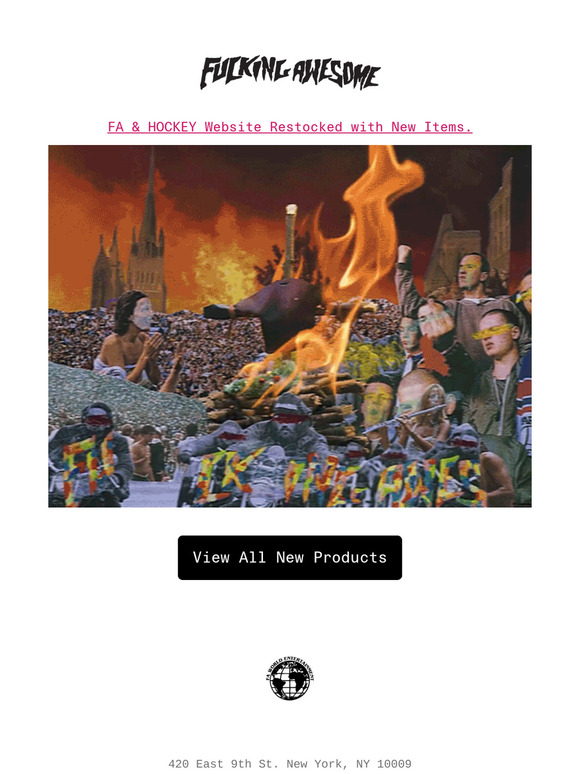 激レア Fucking Awesome Hockey Zine 2015 2015 FUCKING AWESOME ZINE — GLITTER BOOKS