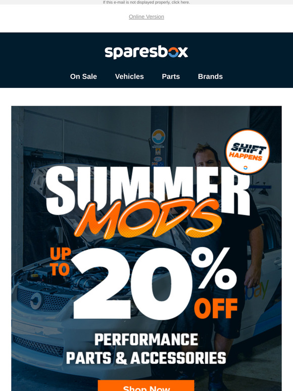 Race Into 2025 With Up To 20% Off Summer Mods!